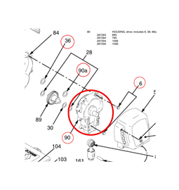 Caixa De Transmiss�o HSG 695/795/1095/1595 Graco Original